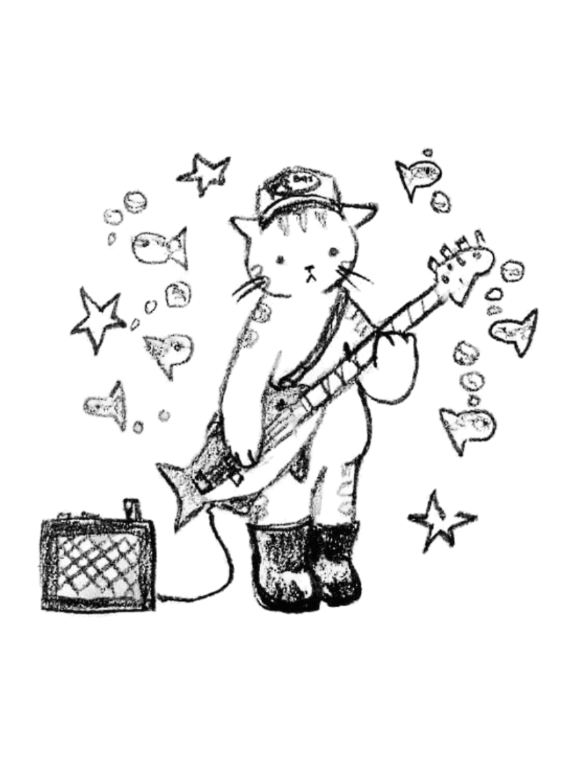 cat with a guitar soko wallpaper for Kindle Paperwhite e-reader wallpaper or screensaver featuring cat and guitar and more