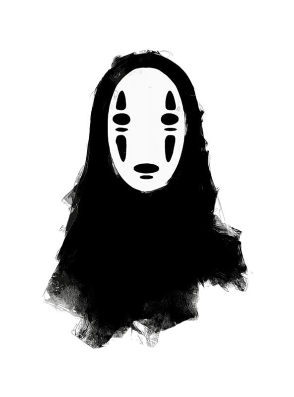 Kaonashi for Kindle Paperwhite e-reader wallpaper or screensaver featuring spirit and character and more