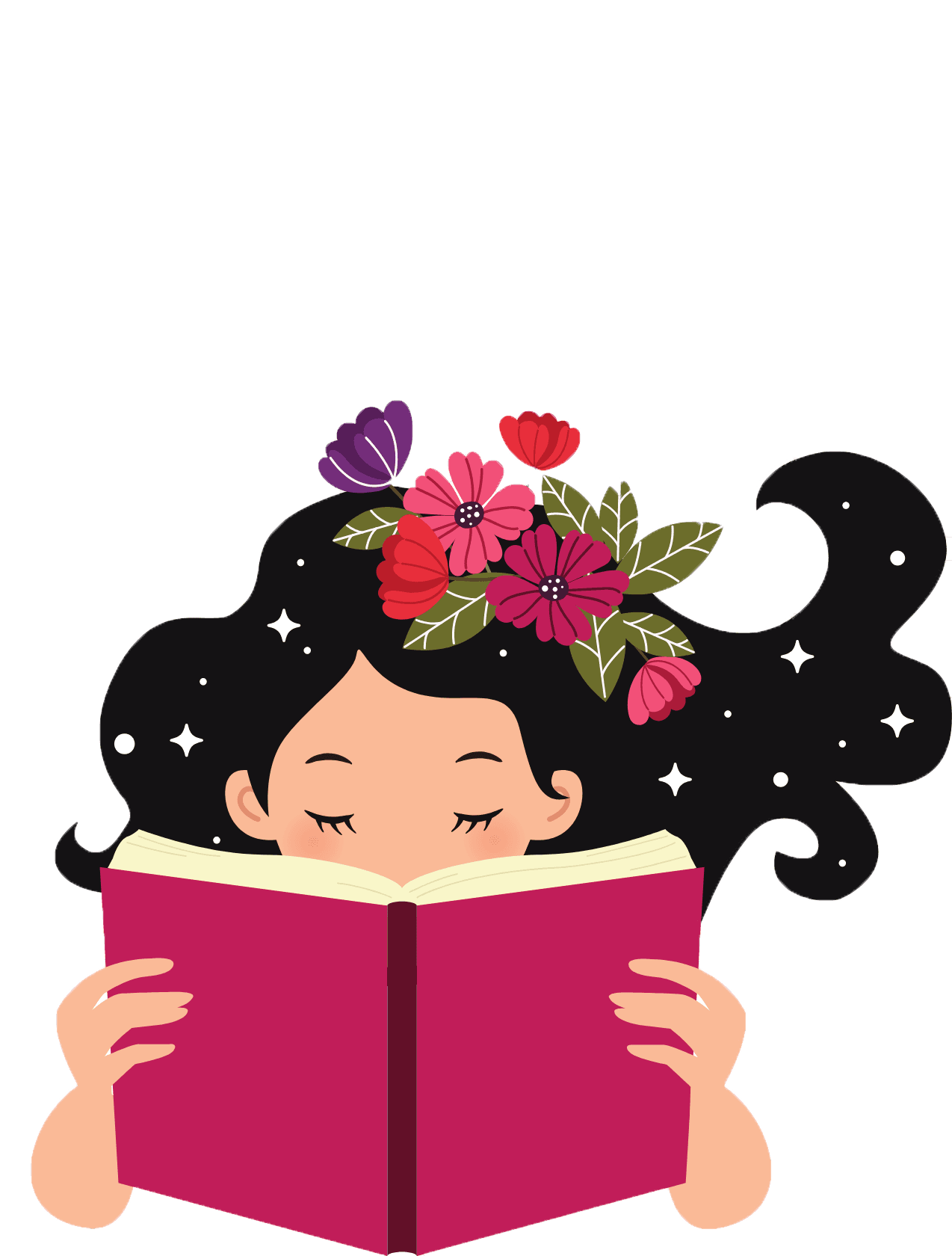 Reading Girl for e-reader e-reader wallpaper or screensaver featuring girl and reading and more