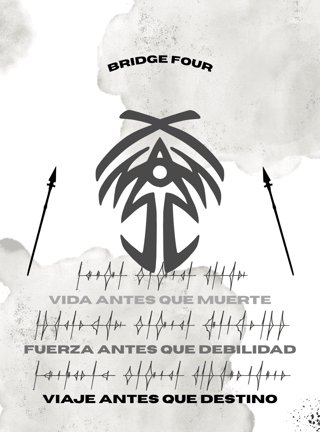 Kindle Bridge Four First Ideal Spanish for Other e-reader wallpaper or screensaver featuring symbol and spear and more