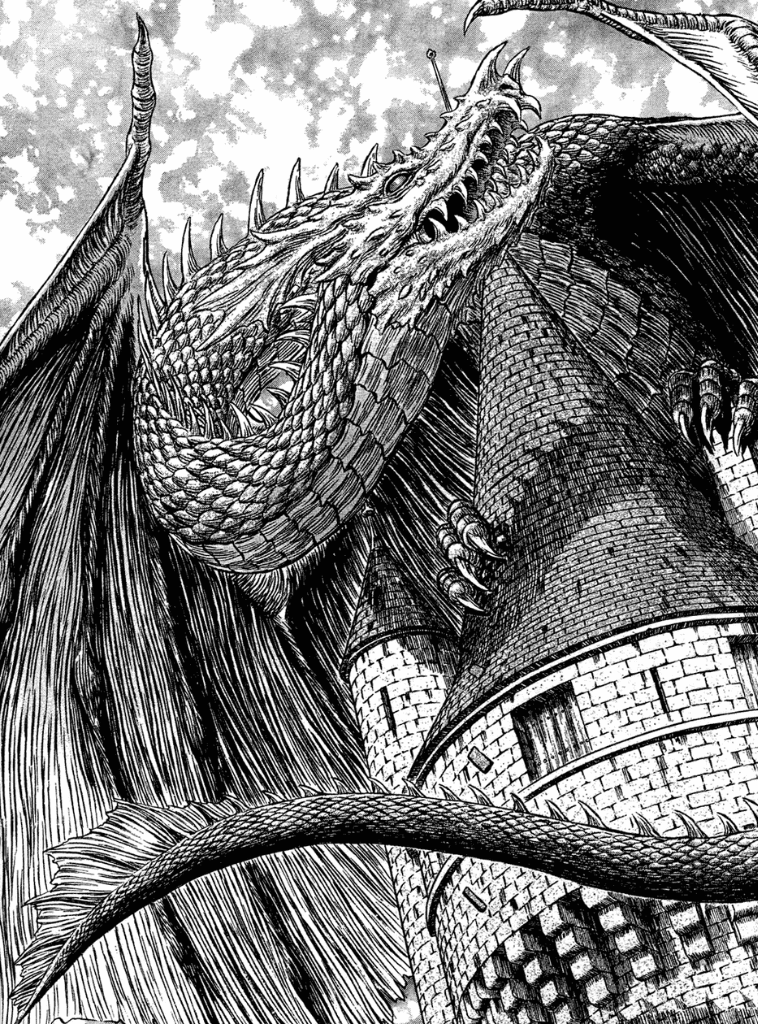 Dragon for Kindle Paperwhite e-reader wallpaper or screensaver featuring dragon and castle and more