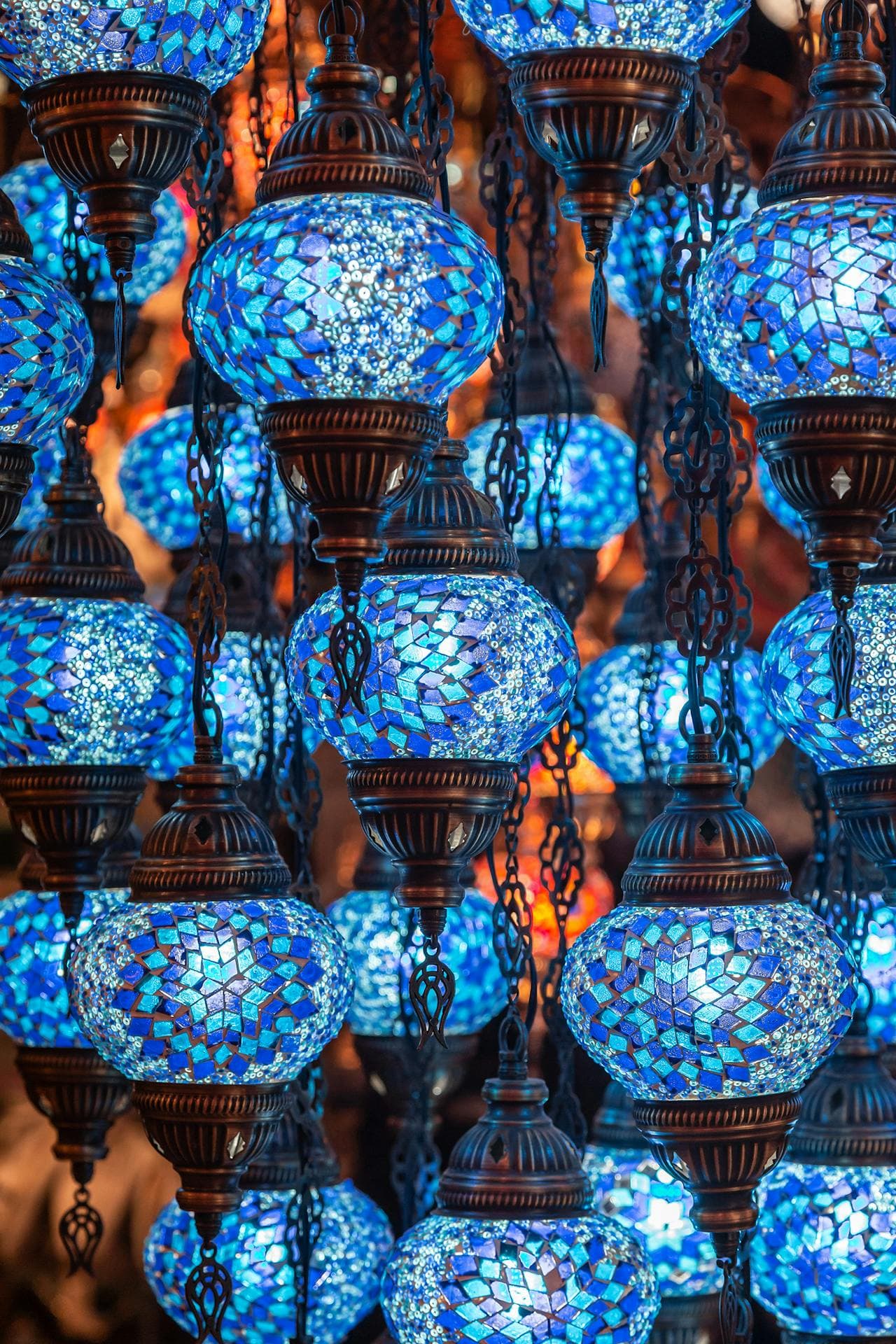 Arabic Lamps in Blue for Other wallpaper featuring photograph and color and more