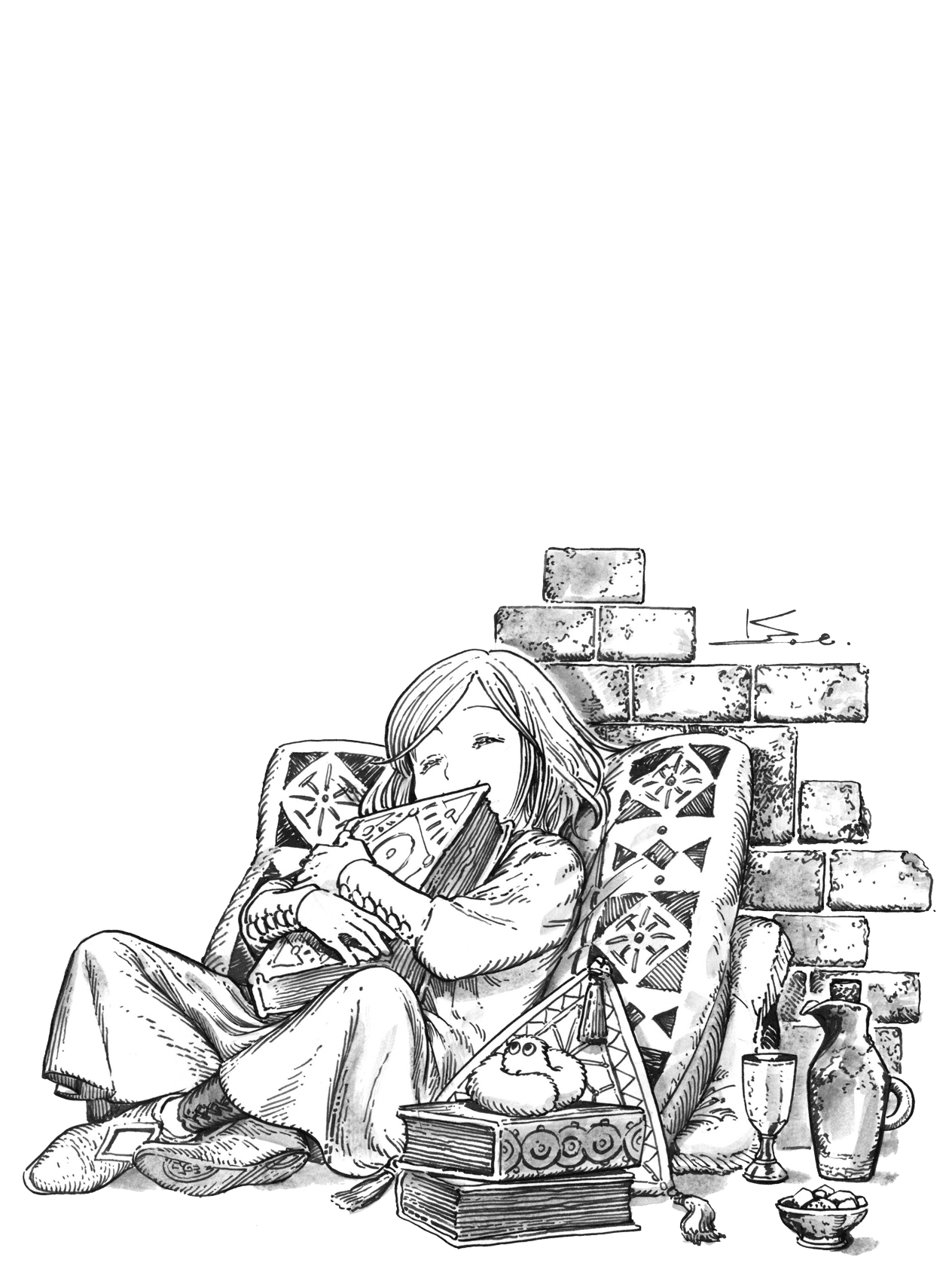 Witch Hat Atelier 2 - slightly smaller for Other wallpaper featuring sitting and whimsical and more