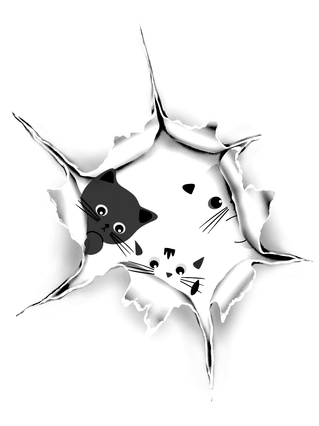 Little Gods for Kindle Paperwhite e-reader wallpaper or screensaver featuring cats and illustration and more