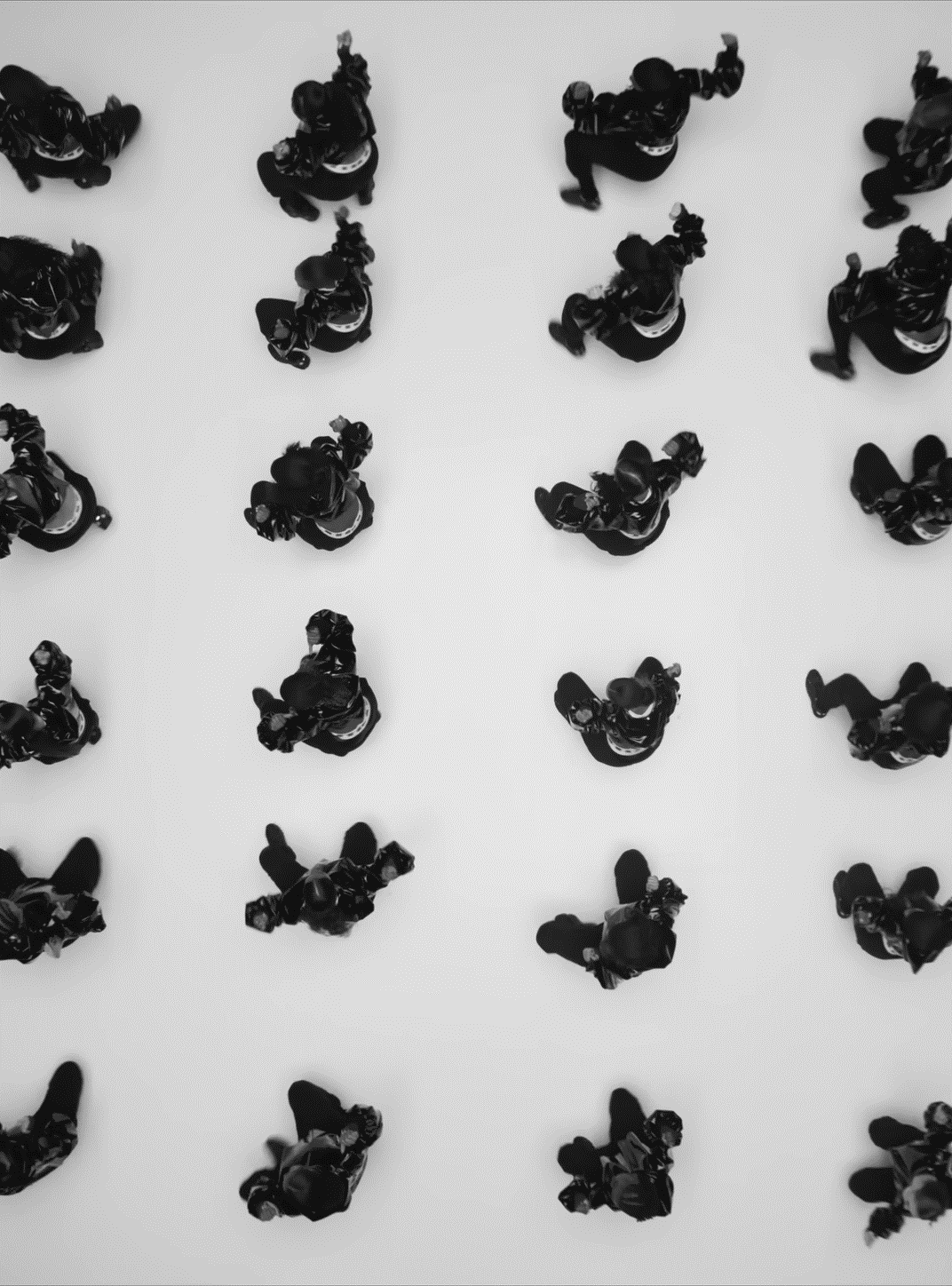 Dancers Rows for Kindle Paperwhite e-reader wallpaper or screensaver featuring figures and black and more