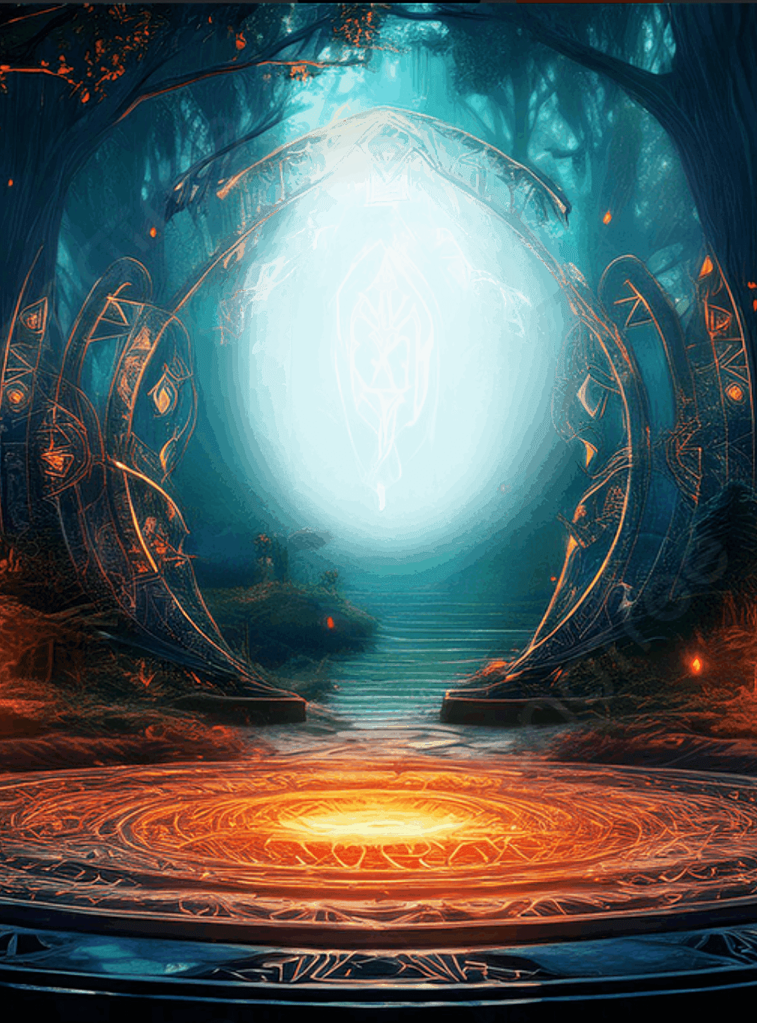 Portal for e-reader e-reader wallpaper or screensaver featuring portal and mystical and more